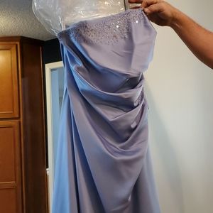 Pale blue formal with sequin detail